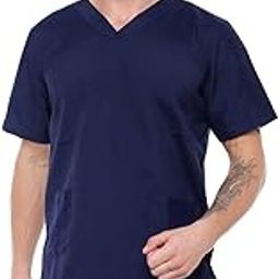 Associated Uniforms Mens Scrub Suit - Ideal for Doctors, Dentists and Healthcare Professionals.CLASSIC (L - 40, NAVY BLUE)-image-19