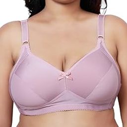 Women's Polyester Blend Plus Size Full Coverage Lightly Padded Everyday Bra-image-1
