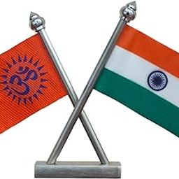 The Flag Company OM Cross Car Dashboard Flag | Dual 2x3 Inch Flags with Stainless Steel Base & Poles | Spiritual Décor for Car, Desk & Home-image-33