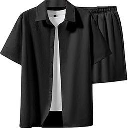DHOLAKIYA Empire Vibe Men's Co-Ord Set with Shirt and Shorts – Comfortable Nightwear, Loungewear & Travel Outfit-image-4