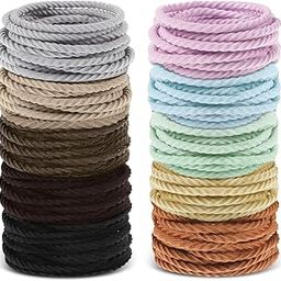 HAMSA Stretchable Rubber Hair Band, Hair Elastics Ties, No Crease Hair Band, Thin Headband, Ponytail Elastic Hair Holder Suitable for Women, Men, Girls and Boys-image-27