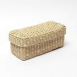 Habere India-All the Cultures Fabricating India Small Gift Boxes | Jute Box For Storage | Gift Boxes Empty | Jute Box With Lid - Rectangular, Beige (24 x 10 x 9 CM)-17
