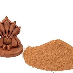 DIY Shadu Earthen Clay Powder Bag Ready to Use for Home Made Organic Eco-Friendly for Ganesha | NonToxic Natural & Soft for Kids Adults Sculpture and Modeling at School(Red)1 kg(1)-18