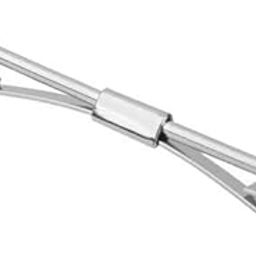 ™ 3xMen's Tie Necktie Pin Clip Clamp Clasp Shirt Clamp Silver Without Chain | Tie Clasps & Tacks | Mens Jewelry-image-33