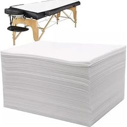 Disposable Bedsheet for Salon, Spa, Massage Table, 31x72 inch, White, Non-Woven Fabric, 25 Pack-image-49