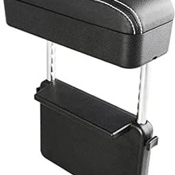 SECRET DESIRE Universal Car Armrest Box Elbow Support Organizer Box Arm Rest Black White-picture-23