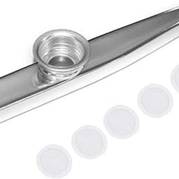 MUSTANG Aluminium Alloy Kazoo With 5 PCS Diaphragm Membrane Mouth Flute Musical Instruments-image-97