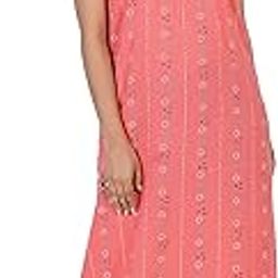 Women's All Over Printed Rayon Cotton Nighty/Maxi/Nightwear/Nightgown (Article No:WSR-47)-image-46