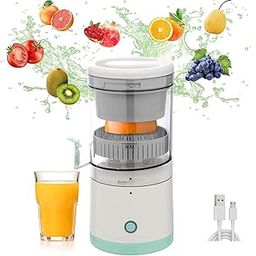 TYZOON Electric Citrus Juicer, 1-Button Hands-Free Operation, USB Charging Port, Home and Office Use-image-36