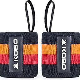 Kobo Camouflage Grey Wrist Wraps with Thumb Loop - Professional Wrist Support Braces for Men & Women - Weight Lifting Cross Fitnesspowerliftingstrength Training-image-94