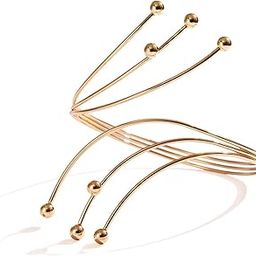 Gold Plated Stylish Kada Bajuband Bracelet Armlet for Women and Girls (16647b)-image-93