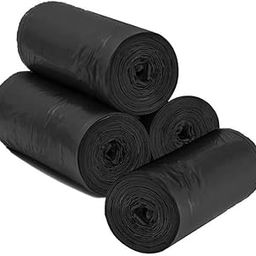 MJEXIM Black Biodegradable Garbage Bag 19x21Inch Pack of 4 Roll (120 Bags)-image-80