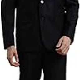 Men Poly-Viscose Solid Full Sleeve Two Piece Formal Suit-picture-17