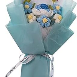 STYLEHEAVEN Crochet Flower Bouquet for Valentines Day Girlfriend Women Blue|Home & Garden|Home D?©cor|Floral D?©cor-image-85