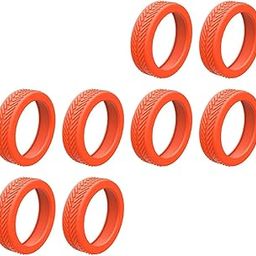 CALANDIS™ 8x Silicone Luggage Wheel Covers Protector for 1.9inch-2.5inch Wheels Orange | Luggage-image-52
