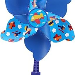 SECRET DESIRE Bicycle Windmill Cute Bike Accessory for Most Bicycle Tricycle Pushchair Long Pole Plane-12