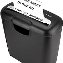 SToK (ST-10Scc) 6-Sheet Strip Cut Paper and Credit Card Shredder with 10 Liter Waste Basket Capacity (1 Year Offsite Warranty)-image-31