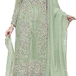 Womens Net semi Stitched anarkali gown for women Ladies use anarkali gown for women wedding For Emboirdery anarkali gown set with dupatta And anarkaligown dress-image-33