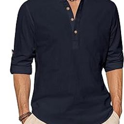 Men Pure Cotton Slim Fit Full Sleeve Short Kurta | Super Soft Stylish Kurta for Any Occasions (KRTBTN25)-image-23