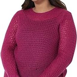 Curve Women's Acrylic Round Neck Pullover-image-16