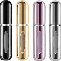 sahanpriy 4 PCS Refillable Perfume Atomizer Bottle, Portable Travel Mini Spray Bottles, Cologne Dispenser Perfume Bottles, Portable Empty Spray Bottle for Travel Multicolor-image-93