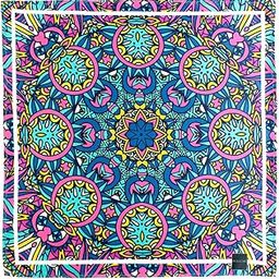 Ferocious Finesse Array Multicolor Pocket Square for Men (14X14 inches)-94