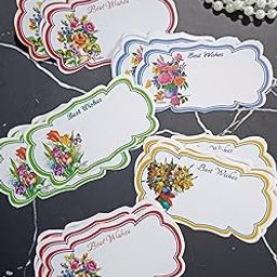 VRB DecTM 100 PcsPaper Small Printed for Gifting, Anniversary, Birthday Thanksgiving,Rakhi, Rakshabandhan Wishes/Valentine's Day Wishes/Return Gift Tags/Gift Tags for Box. (100 Pcs Gift Tag)-28