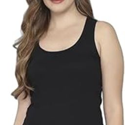 Women's Sleeveless Tank Top Cotton Blend Stretchable Slim Fit Vest for Casual, Gym, and Everyday Wear Sports Vest Yoga top Body Hugging top Workout Vest-image-5