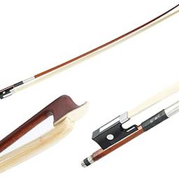 YATON 4/4 Full Size Violin Bow Lightweight Well Balanced Brazilwood Violin Bow with Wood Stick, Horsehair, Ebony Frog with Pearl Eye and Pearl Slide, Fiddle Bow for Violin Student Professional-image-42