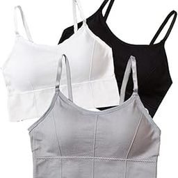 Pack of 3 Girls Sports Bra for Women's | Push-Up Bra | Lightly Padded Wire-Free Bra | Comfortable and Stylish Bras | Perfect for Yoga, Gym-picture-37