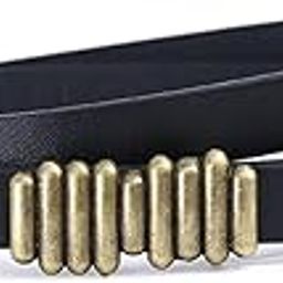 Slim Leather Waist Belt With Golden Buckle For Women'S– Adjustable And Elegant Belt For Dresses, Skirts, And Jeans-image-88