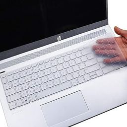 OJOS Ultra Thin Keyboard Cover for 2024 2023 HP 15.6 Laptop 15-fc 15-fd Series HP 15.6 inch Laptop Keyboard Protector Cover Skin, Clear-29