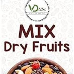 VD BITES Mix Dry fruits (800g) | Panchmewa | Healthy Nutmix | Almonds, Black Raisins, Cashew, Cranberries, Dates, Anjeer, Seeds & Many More (800GM)-image-89