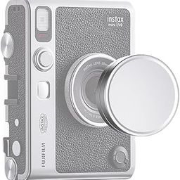 ZORBES® Lens Cap for Fujifilm Instax Mini Evo Aviation Aluminum Alloy Lens Cap Microfiber Flannel Fabric Liner Protective Lens Cap for Fujifilm Instax Mini Evo-0