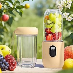 Qlect Portable Blender Electric Juicers Fruit Mixers USB Rechargeable Smoothie Mini Personal Juicer 16 Blades 3Gears With 1500 Mah Rechargeable Battery-Smoothie Blender-picture-20