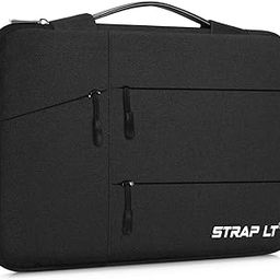 Laptop Sleeve Case 15.6-16 Inch,Computer Cover Bag with Back Luggage Handle Strap-image-98