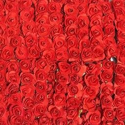Wonderland Artificial Flower with Flexible Wire Stem | Lightweight Foam Flower Decoration | 144 Pc (Red) | Perfect for Cake Toppers, Crafts, Bouquets & DIY Décor-image-13
