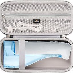 Aproca Grey Hard Storage Protective Case, for COSLUS Water Dental Flosser Portable Cordless Oral Irrigator F5020E and Accessories-37
