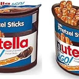 Nutellaa Go Pretzel Uniquely Delicious Taste of Hazelnut Spread Paired With Crunchy and Salty Pretzel Stick For a Salty Sweet Snack That Combines The Taste and Textures You Love 54g Pack Of 2-12