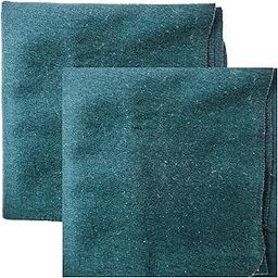 Green Woolen Aasan - Premium Woolen Handcrafted Perfect Mat for Meditation & Prayers - Soft, Comfortable (Pack of 2) (Size 24 x 30 Inch) PATITPAVAN-19