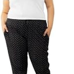 Women Regular Fit Printed Cotton Comfortable Plus Size Night Track Pant,Lower,Pajamas, Night n Walk Wear,Lounge n for Ladies-image-8