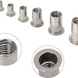 TAS Rivet Nut M12 Zinc Plated Flat Head Knurled Body Insert Nut for DIY Projects, Automobile Industries, Home Furnishing and Electrical (12MM, 25 NOS)-picture-21