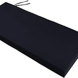 UJEAVETTE Garden Bench Cushion 8 cm Thick Soft Bench Pad for Lounger Porch Swing Couch Black-image-98