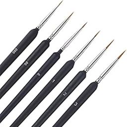 AstonAndia Miniature Paint Plastic,Synthetic Brushes,Detail Fine Tip Paint Brushes Set with Ergonomic handle - Suitable for Acrylic Painting,Oil,Face,Nail,Scale Model Painting-15