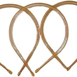 Beauty tool Hair Head Band for Womens and Girls (Pcz of 3) Hair Band (golden)-image-94