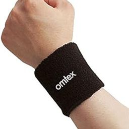 omtex Sweatband wrist band / wrist support for gym and sports activities (Black)-27