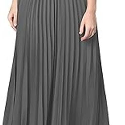 Maxi Pleated Skirt for Women Flowy, High-Waisted, and Suitable for Any Event - Durable, Soft Fabric That is Lightweight, Comfortable, and Easy to Maintain-image-94