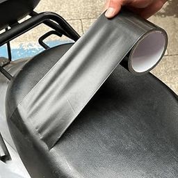 SUNBIRD Self-Adhesive, Strong & Durable Leather Patch 1pc Black Faux Leather Repair Subsidy Repair Tape Leather Sofa, Car Seat & Motorcycle 4inx40inch-image-3