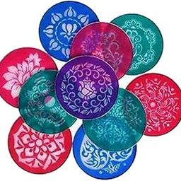 Avanti Creations Rangoli Stencils For Floor Rangoli Decoration Diwali Decoration 4 Inches Round (Pack Of 10 Stencils)-image-73