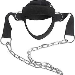 ATORSE Head Neck Harness Adjustable Support Black for Weight Lifting Workout Sports-picture-11
